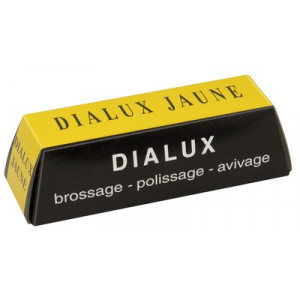 Pâte à polir Dialux, jaune,pour les métaux tendres, tels que le cuivre, le bronze, etc., pour les plastiques également