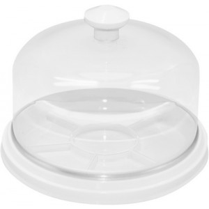 Cloche avec plateau, 6 divisions, Ø int. 88 mm, hauteur sous cloche 45 mm