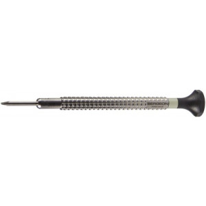 Tournevis d’horloger à profilé spécial en acier inox et mèches à flancs parallèles, en acier HSS,  Ø 1.40 mm