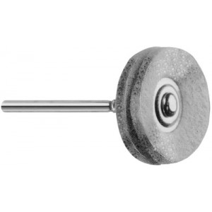 Petite brosse en cuir, Ø 22 mm, sur tige Ø 2.35 mm pour polissage