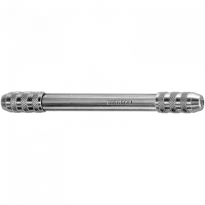 Mandrin à tête ronde, manche en laiton nickelé, avec 2 pinces, ouverture de 0 à 1.50 mm et de 1.90 à 3 mm, longueur 115 mm