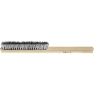 Brosse métallique à main, fil acier frisé Ø 0.10 mm , 4 rangs, longueur 220 mm