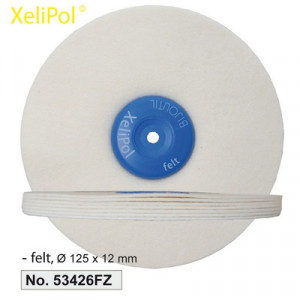 XeliLPol felt, Ø 125x12mmdisque, feutre