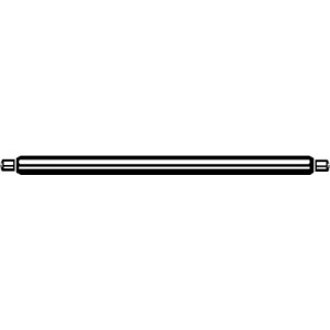 Barrette simple en maillechort avec 2 pivots, longueur 15 mm, Ø 1.30 mm, pivot Ø 0.70 mm