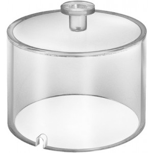 Cloche transparente incassable en plastique, Ø 120 x 90 mm