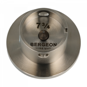 Porte-pièce rond 7 ¾''', en laiton nickelé