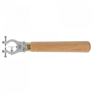 Huit-chiffre "Lyre" en laiton avec conserve-pivots empierré, ouverture parrallèle, Ø trou 0.15 mm