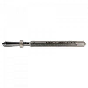 Mandrin à coulant pour tenir les arbres de barillets, Ø 0.75 mm, longueur 120 mm