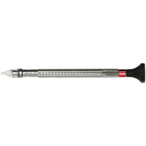Chasse-aiguilles à tête tournante avec embout en matière synthétique, rouge, Ø 1.20 mm, corps en acier inoxydable
