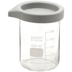 Bocal de nettoyage en verre avec couvercle, 600 ml, Ø 90 mm