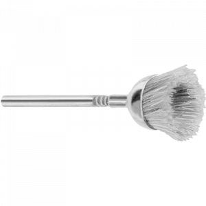 Petite brosse en crin rude, sur tige Ø 2.35 mm pour polissage