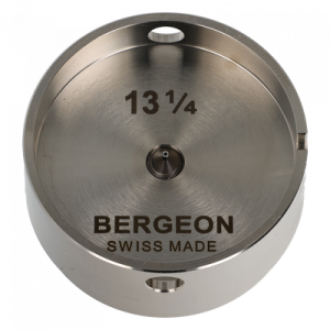 Porte-pièce rond 13 ¼''', en laiton nickelé