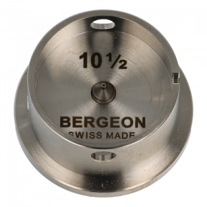 Porte-pièce rond 10 ½''', en laiton nickelé