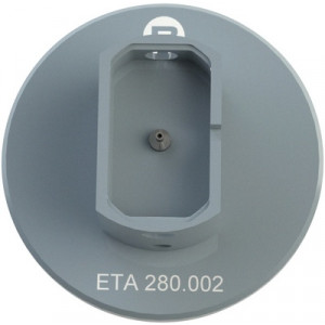 Porte-pièce spécifique ETA 280.002, calibre 3 3/4’’’ x 6 3/4’’’, en aluminium anodisé
