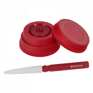 Assortiment de 1 huilier synthétique rouge 6885-R et 1 pique-huile synthétique 30102-AR, pointe acier