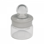 Benzinière avec couvercle rodé, hauteur 30 mm, Ø 35 mm, 15 mlEn verre borosilicate.Benzindose mit geschliffdeckel, Höhe 30 mm, Ø 35 mm, 15 mlAus Borosilikatglas.Benzine cup with ground lapped cover, height 30 mm, Ø 35 