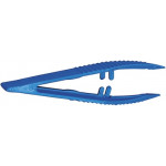 Pince plastique bleue, 130 x 3 x 24 mm
