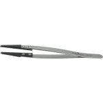 Brucelles avec embouts rapportés fixes en fibre de carbone, pointes 269, longueur 130 mm