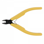 Pince à couper Lindström, en acier suédois, coupe de côté, avec biseaux, ressort de rappel, branches plastifiées, longueur 110 mm