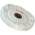 Disque à polir blanc, en coton nature, 50 plis, épaisseur 12.5 mm, Ø 100 mm