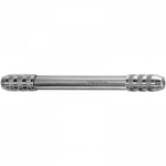 Mandrin à tête ronde, manche en laiton nickelé, avec 2 pinces, ouverture de 0 à 1.50 mm et de 1.90 à 3 mm, longueur 115 mm