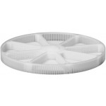 Panier en matière synthétique avec 8 séparations, hauteur 8 mm, Ø 80 mm