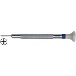 Tournevis d'horloger à mèche cruciforme "Phillips", Ø 2.50 mm, en acier inox, tête ergonomique en matière synthétique POM autolubrifiant