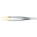 Brucelles en acier avec embouts remplaçables en Delrin, pointes 3, longueur 130 mm