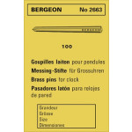 Goupilles en laiton, Ø 1.20 mm, en paquet de 100 pièces