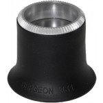 Loupe (micros) souple en caoutchouc synthétique noir No 4, grossissement 2,5 x