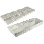 Intérieur en mousse blanche avec 10 cases carrées, pour boîte 7962