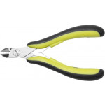Pince à couper de côté, bec court, coupe full-flush, antistatique, en acier allié au chrome 63 HRC, longueur 120 mm