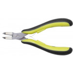 Pince à couper inclinée, coupe full-flush, becs fins, antistatique, en acier allié au chrome 67 HRC, longueur 128 mm