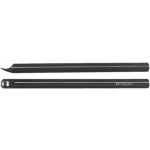 Paire de leviers aux aiguilles, avec manche en plastique noir, largeur 4 mm