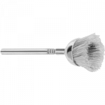 Petite brosse en crin rude, sur tige Ø 2.35 mm pour polissage