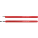 Paire de leviers pour viroles, avec manche en plastique rouge, largeur 1.8 mm