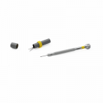 Tournevis d'horloger en laiton chromé, Ø 0.80 mm, avec 2 mèches de rechange en tube plastique