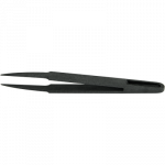 Brucelles ESD en fibre de carbone, pointes larges et fines, convient pour utilisation en salle blanche, longueur 115 mm, en paquet de 20 pièces