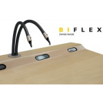 Air-vacuum biflex pour établis, tubes en acier garnis, version simplifiée, sans soufflette et sans crayon vacuum