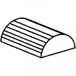 Pierre ellipses, Ø ext. 44 mm, en paquet de 3 pièces