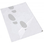 Tapis en matière synthétique, antidérapant effeuillable, blanc, 30 couches, en paquet de 10 pièces