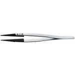 Brucelles enm acier avec embouts remplaçables en PEEK, pointes 00, longueur 130 mm