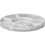 Panier en matière synthétique avec 8 séparations, hauteur 8 mm, Ø 80 mm