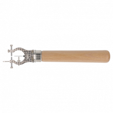 Huit-chiffre "Lyre" guilloché en laiton avec conserve-pivots en rubis, ouverture parrallèle, Ø 15 mm