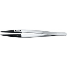 Brucelles en acier avec embouts remplaçables en teflon, pointes 2A, longueur 130 mm