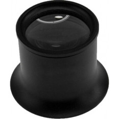 Loupe (micros) en matière synthétique noir No 2,5, grossissement 4 x PVC-Horlogerie