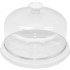 Cloche avec plateau, 6 divisions, Ø int. 88 mm, hauteur sous cloche 45 mm