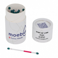 Huile MOEBIUS Synt-HP-1300 9104, rouge 100% synthétique, pour haute pression, 1 boîte de 10 capillaires à dose unique