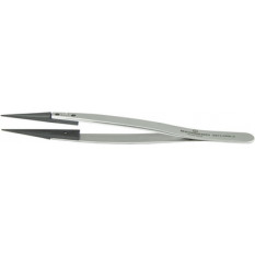 Brucelles en acier avec embouts remplaçables en PEEK, pointes 3, longueur 130 mm