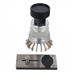 Outil universel en laiton pour enlever les verres rond ou de forme, de Ø 10 à 45 mm, avec 1 plaque standard, épaisseur 0.70 mm